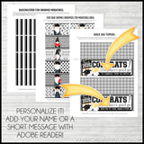 Gnome MINIATURE BAR WRAPS {2026 GRADUATION} PRINTABLE