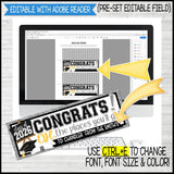 Gnome MINIATURE BAR WRAPS {2026 GRADUATION} PRINTABLE