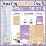 Jewelry QUOTE Cards {FEET} PRINTABLE