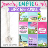 Jewelry QUOTE Cards {LAMB: Bundle} PRINTABLE