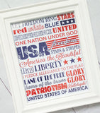 July 4th Patriotic Subway Art PRINTABLE-My Computer is My Canvas