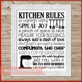 Kitchen Rules Subway Art PRINTABLE-My Computer is My Canvas