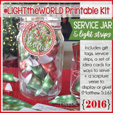 LIGHT the WORLD {Service Jar} FREE Printable Kit (2016)-My Computer is My Canvas