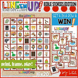 LINE 'Em UP! {BIBLE Stories} PRINTABLE Game-My Computer is My Canvas