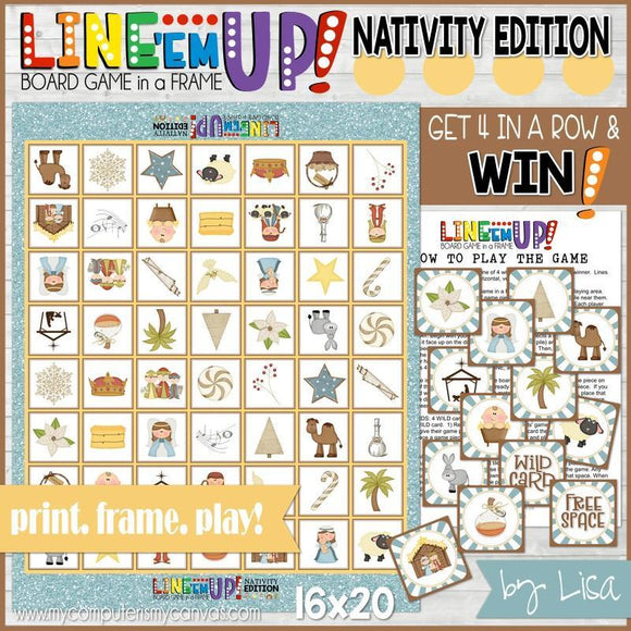 LINE 'Em UP! {NATIVITY} PRINTABLE Game-My Computer is My Canvas
