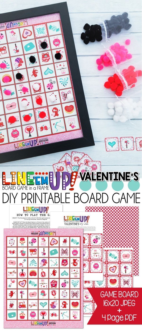 LINE 'Em UP! {VALENTINE} PRINTABLE Game-My Computer is My Canvas