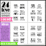 LOVE QUOTE Sticky Notes {NON-ROMANTIC} PRINTABLE
