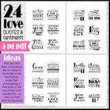 LOVE QUOTE Sticky Notes {Valentine or Anniversary} PRINTABLE