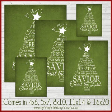 Luke 2 Christmas Tree Subway Art PRINTABLE-My Computer is My Canvas