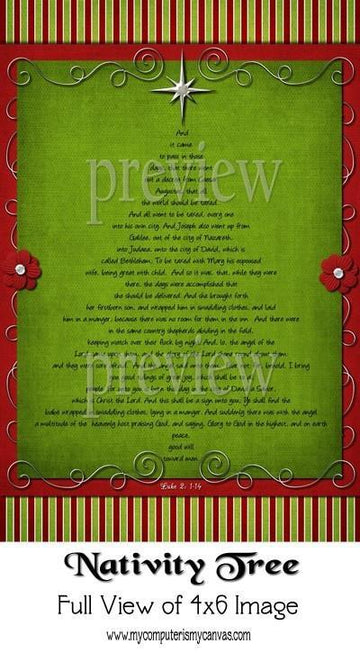 Luke 2 Nativity Tree Bundle PRINTABLE {Clearance}-My Computer is My Canvas