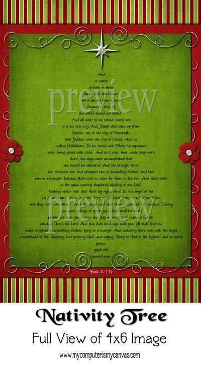 Luke 2 Nativity Tree Bundle PRINTABLE {Clearance}-My Computer is My Canvas