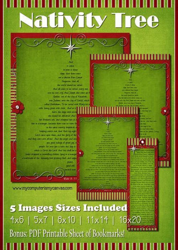 Luke 2 Nativity Tree Bundle PRINTABLE {Clearance}-My Computer is My Canvas