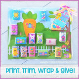 MINIATURE BAR WRAPS {Easter Scene} PRINTABLE-My Computer is My Canvas