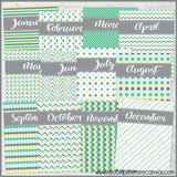 MINT Color Pack {Alternate Covers/Accessories for Planners/Journals} PRINTABLE-My Computer is My Canvas