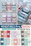 Miniatures Bars Wrappers {TRIO BUNDLE 1} PRINTABLE