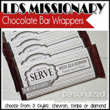 Missionary Candy Bar Wrapper {Personalized} PRINTABLE-My Computer is My Canvas