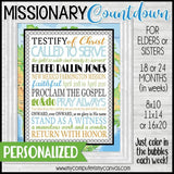 Missionary Countdown {SUBWAY Style} Personalized PRINTABLE-My Computer is My Canvas