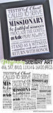 Missionary Subway Art PRINTABLE-My Computer is My Canvas