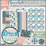 "Mix & Match" Chocolate Wrapper & Tag Kit {FEBRUARY} PRINTABLE