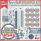 "Mix & Match" Chocolate Wrapper & Tag Kit {JANUARY} PRINTABLE