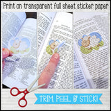 NEW TESTAMENT Scripture Stickers {Clipart Style} PRINTABLE