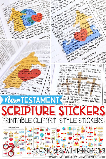 Children's Old Testament Scripture Stickers in LDS Scripture Stickers on