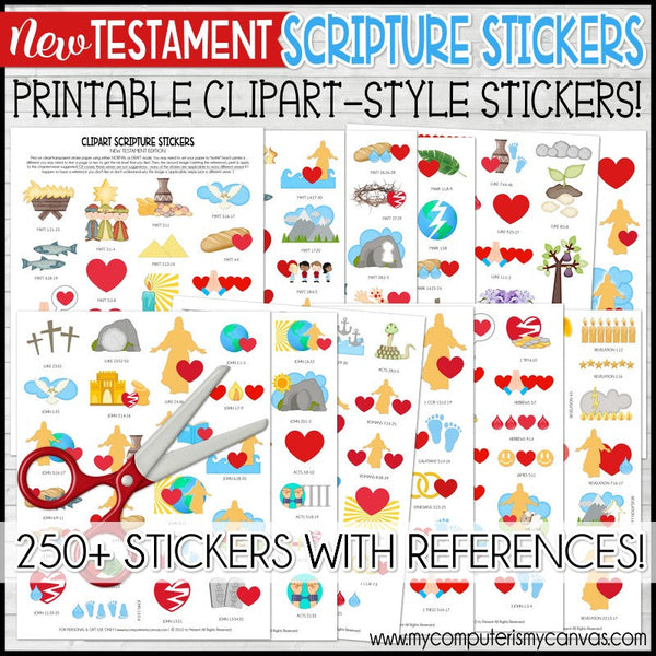 Christian Bible Verses Scriptures Planner Stickers | Floral Stickers |  Christian Stickers | Bible Verses | Scripture Stickers (MS-013)