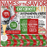 Names of the Savior {Ornament KIT} PRINTABLE