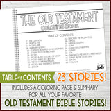 OLD TESTAMENT Scripture Stories Coloring Book {PRINTABLE}