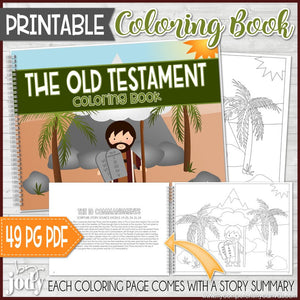 OLD TESTAMENT Scripture Stories Coloring Book {PRINTABLE}