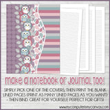 OWL Color Pack {Alternate Covers/Accessories for Planners/Journals} PRINTABLE