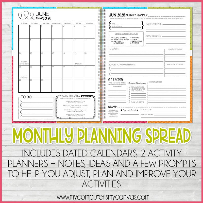 PRINT & SHIP: 2026 Primary Activity Leader Planner – My Computer is My ...