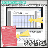 2026 PRIMARY PRESIDENCY PLANNER Printable (EDITABLE)