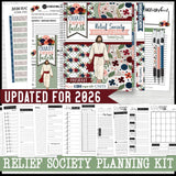 2026 RELIEF SOCIETY Presidency Planning Kit {EDITABLE} PRINTABLE (UPDATED)