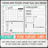 2026 Primary MUSIC LEADER Planner {EDITABLE} PRINTABLE