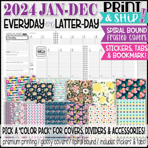 PRINT & SHIP: 2024 Personal Planner (Everyday OR Latter-day)