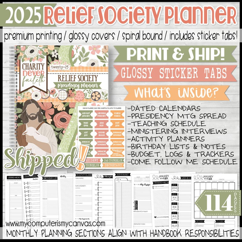 RELIEF SOCIETY Kits &amp; Printables – Bloom to Balm | My Computer is My Canvas
