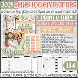 PRINT & SHIP: 2025 Relief Society PRESIDENCY PLANNER