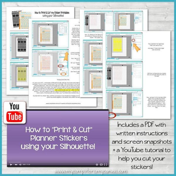 PRINTABLE July Planner Sticker Kit, Made 2 Match Erin Condren Life Pla ...