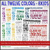 2026 Graduation Subway Art {COLOR BUNDLE} Printable