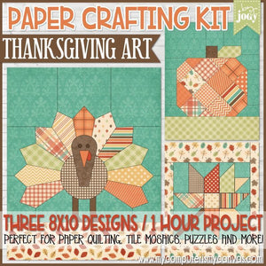 Paper Crafting Kit {THANKSGIVING TRIO} PRINTABLE-My Computer is My Canvas
