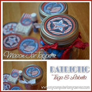 Patriotic Favors & Tags PRINTABLE {Clearance}-My Computer is My Canvas
