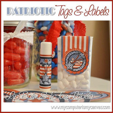 Patriotic Favors & Tags PRINTABLE {Clearance}-My Computer is My Canvas