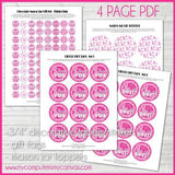 Pink Ribbon KISS PRINTABLES {Breast Cancer Awareness}-My Computer is My Canvas