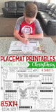 Placemat Activity Sheets {CHRISTMAS} PRINTABLE