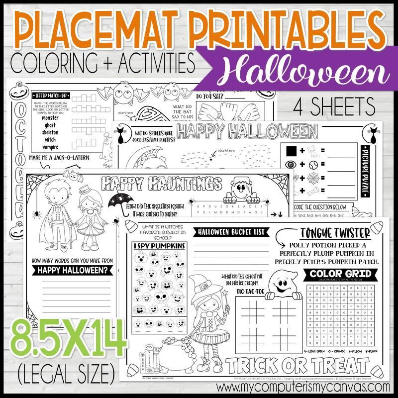 Computer Hellowen Activity Computer Coloring Pages Halloween