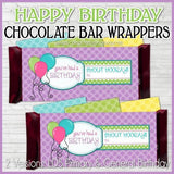 Primary Candy Bar Wrappers {Happy Birthday} PRINTABLE-My Computer is My Canvas