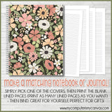 QUIET GARDEN Color Pack {Alternate Covers/Accessories for Planners/Journals} PRINTABLE