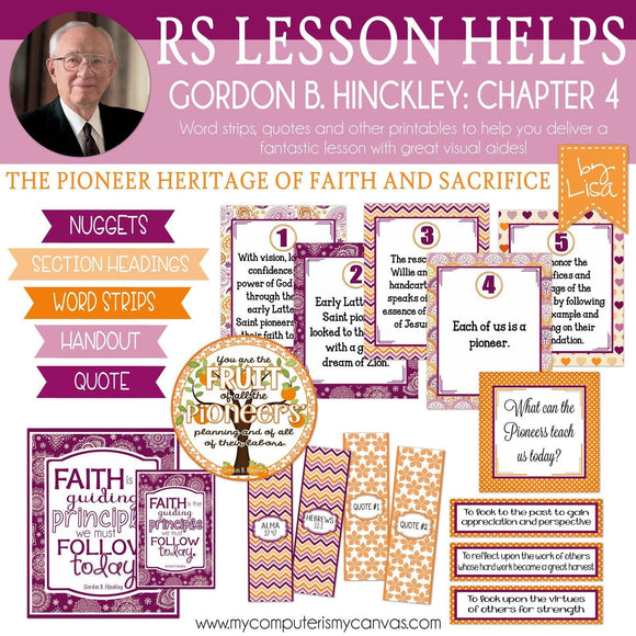 RS Lesson Kit {GBH Manual #4} PRINTABLE-My Computer is My Canvas