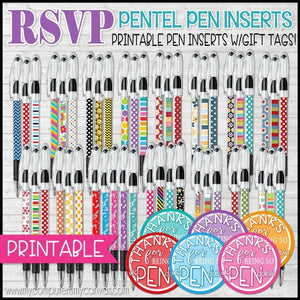 RSVP Pentel Pen Insert BUNDLE {dePENdable} PRINTABLE-My Computer is My Canvas